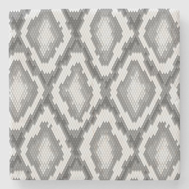 Pythonschlangeschlangenhautmuster Steinuntersetzer (Vorderseite)