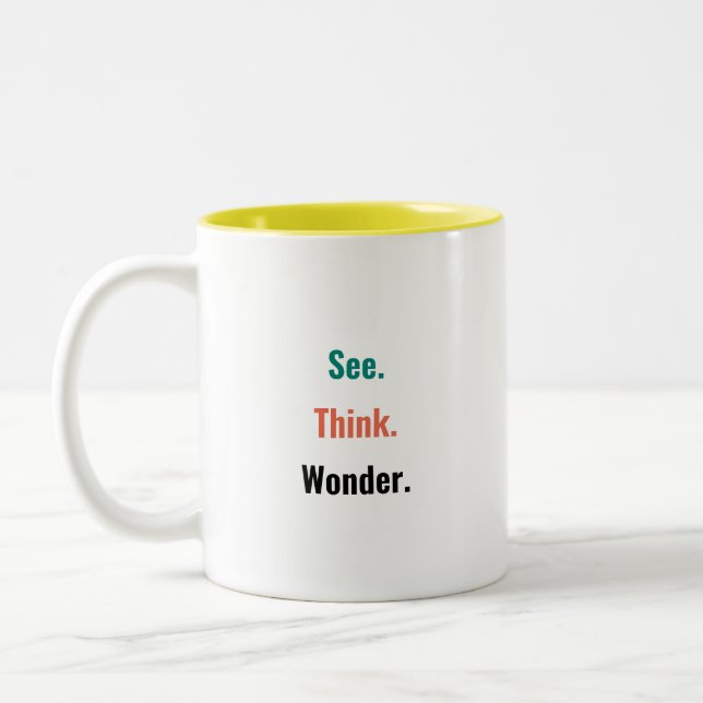 PZ "Sehen. Denken. Staunen." Tasse (Links)