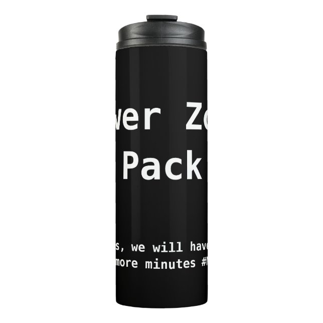 PZP Wasser-Flasche Thermosbecher (Vorderseite)