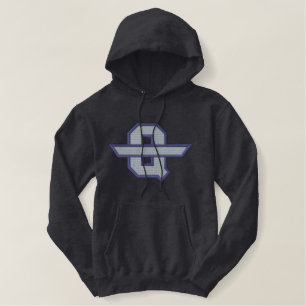 Q Ausgefüllt mit Banner Bestickter Hoodie