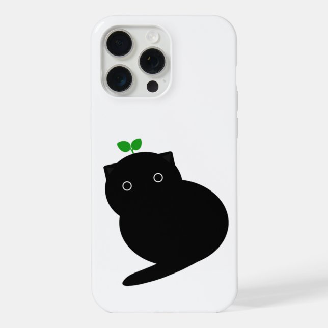 Q Cat Phone Case iPhone 15 Pro Max Hülle (Rückseite)