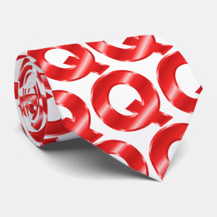Q Der Buchstabe Q Necktie Krawatte
