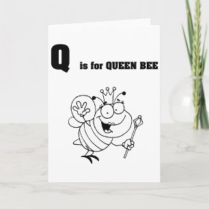 Q est pour les Cartes de voeux de la reine abeille
