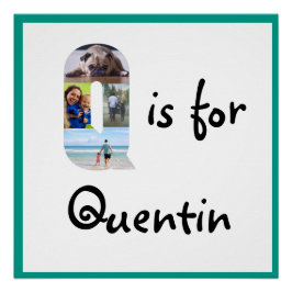 Q ist für Name Poster