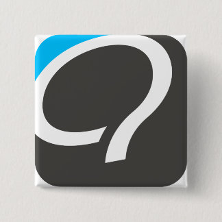 Q-Knopf - Blau Button