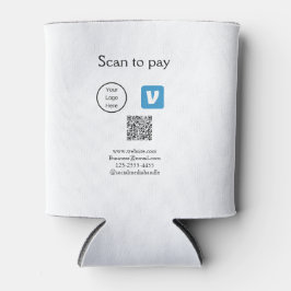 Q R Code venmo scannen, um Logokombination Social  Dosenkühler