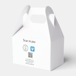 Q R Code venmo scannen, um Logokombination Social  Geschenkschachtel
