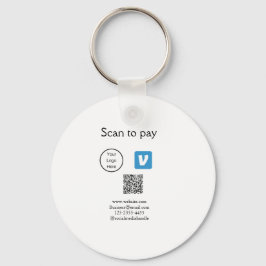 Q R Code venmo scannen, um Logokombination Social  Schlüsselanhänger