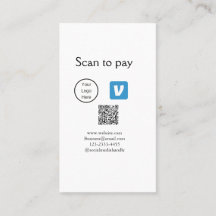 Q R Code venmo scannen, um Logokombination Social 