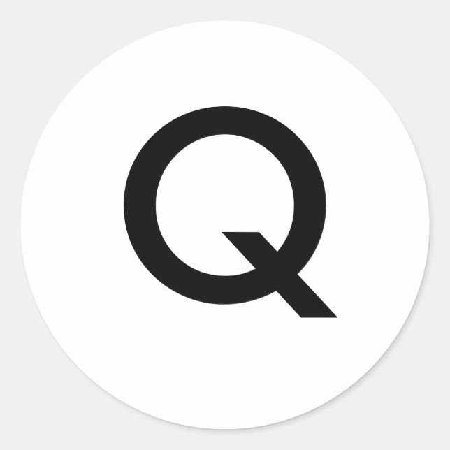 Q RUNDER AUFKLEBER (Vorderseite)