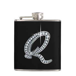 Q Skript "Diamond Bling"-Flasche Flachmann