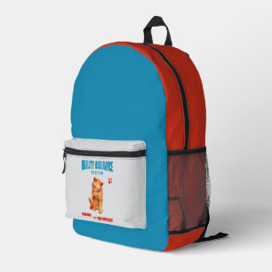 QA Tester Katzen Humor Bedruckter Rucksack