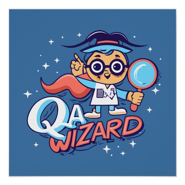 QA Wizard - Quality Assurance Engineer Poster (Vorderseite)