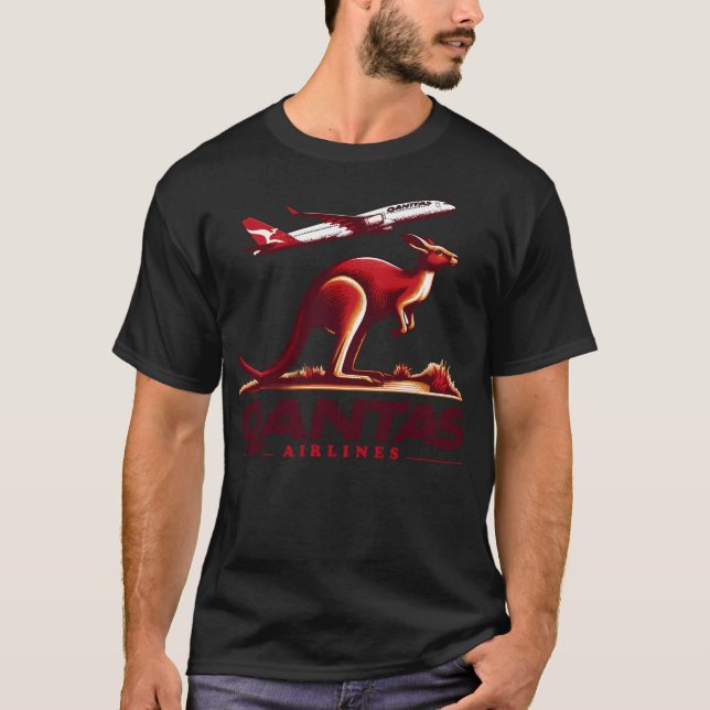 Qantas Airlines T-Shirt (Vorderseite)