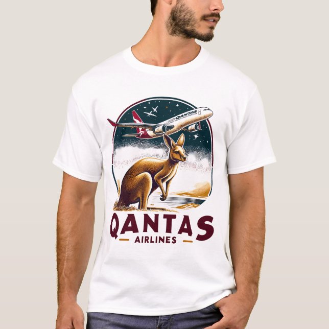 Qantas Airlines T-Shirt (Vorderseite)