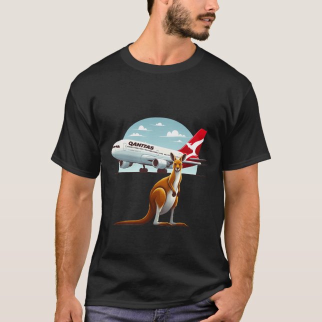 Qantas Airlines T-Shirt (Vorderseite)