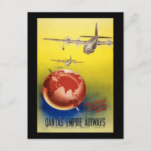 Qantas Empire Airways Postkarte