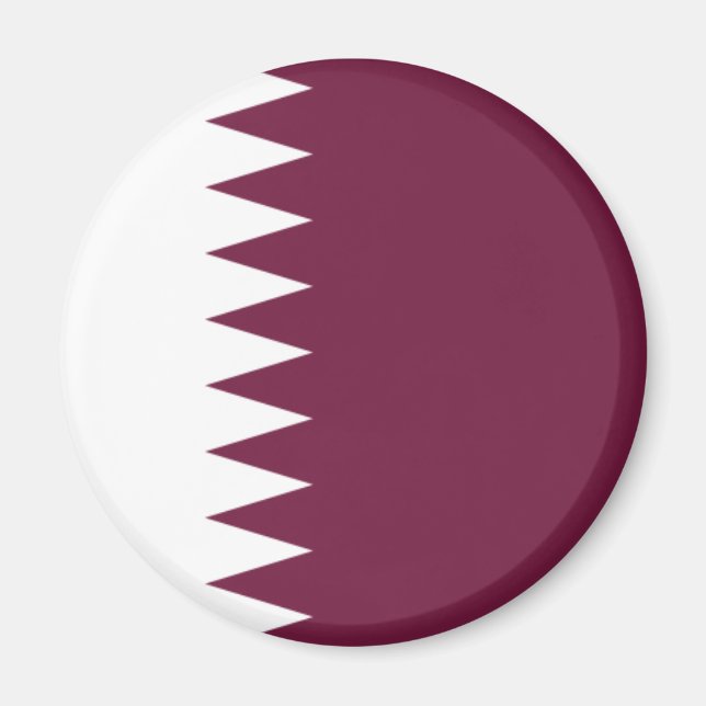 Qatar Flag Magnet (Vorne)