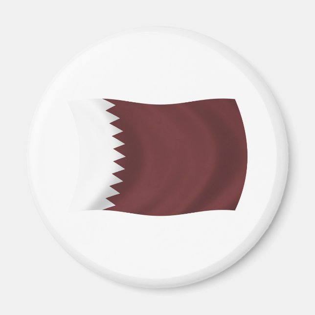 Qatar Flag Magnet (Vorne)