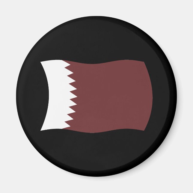 Qatar Flag Magnet (Vorne)