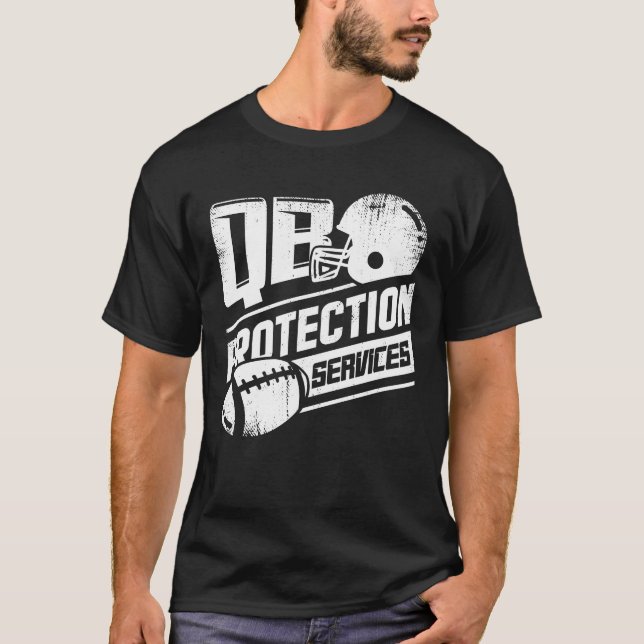 QB Protection Services Offensive Lineman-Geschenke T-Shirt (Vorderseite)