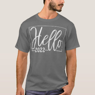 QbYP Hallo 2022 Feuerwerk Frohes Neues Jahr Party  T-Shirt