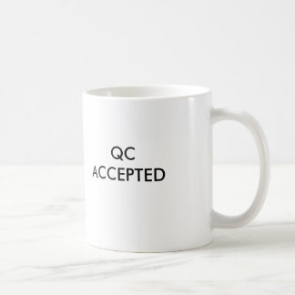 QC ANGENOMMEN KAFFEETASSE