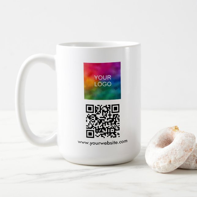 QC-Code Prüfung Website White Kaffeetasse (Mit Donut)