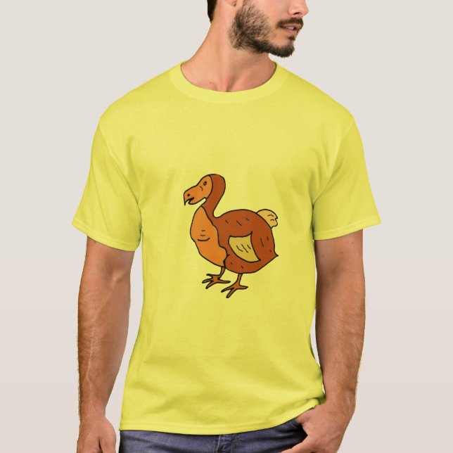 QC T-shirt drôle d'oiseau de dronte (Devant)