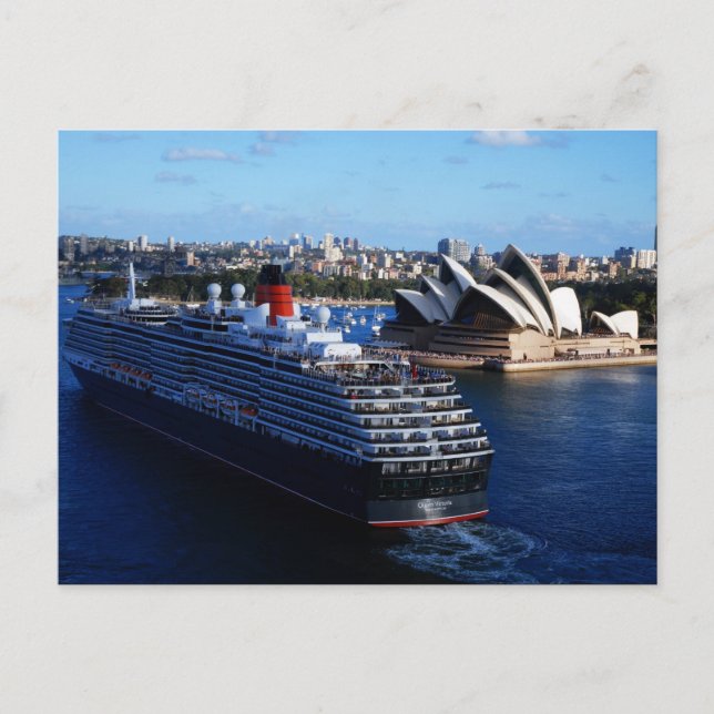 QE2 en Sydney Australie Carte postale (Devant)