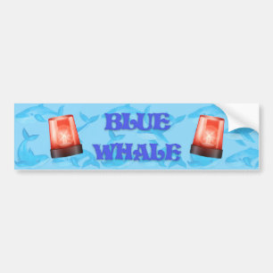 QI Blauwal Autoaufkleber