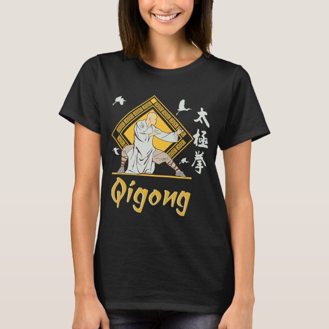 Qi Gong Bekleidung für Tai Chi Übungen mit Chigon T-Shirt (Vorderseite)