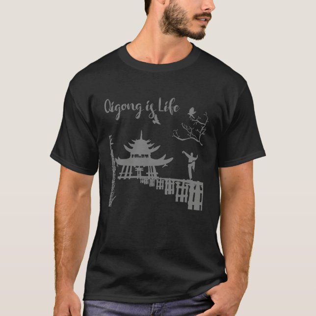 Qi Gong Clothing for Tai Chi Exercises with Chigon T-Shirt (Vorderseite)