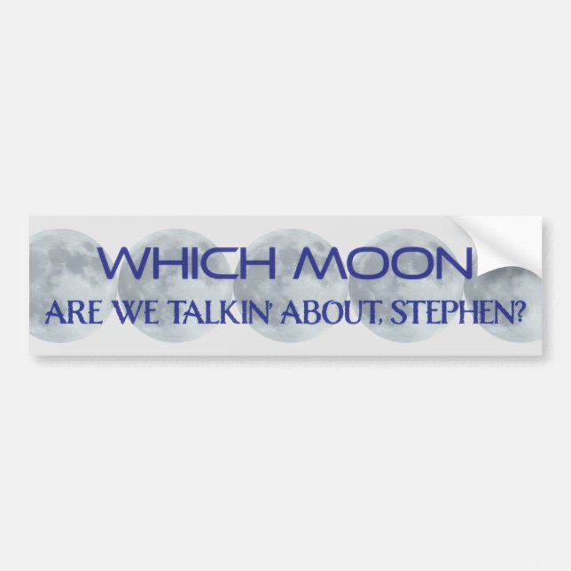 QI Welcher Mond Autoaufkleber (Vorne)