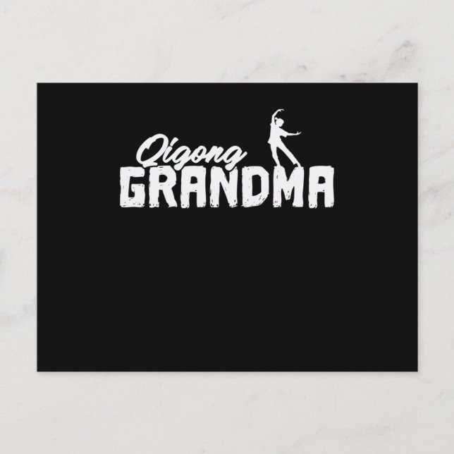 Qigong Oma Meditation Qi Postkarte (Vorderseite)