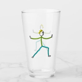 Qigong Stickman Glas