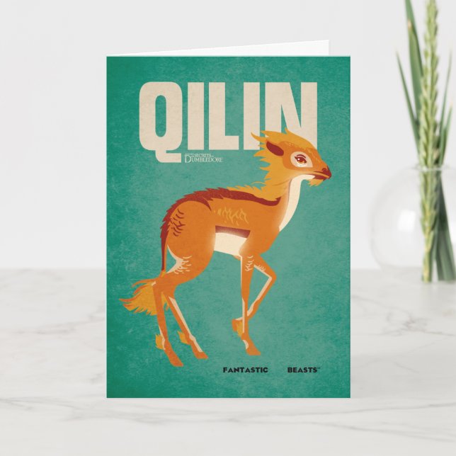 Qilin Vintag Graphic Karte (Vorderseite)
