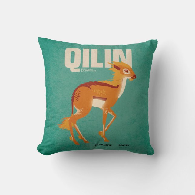 Qilin Vintage Graphic Kissen (Vorderseite)