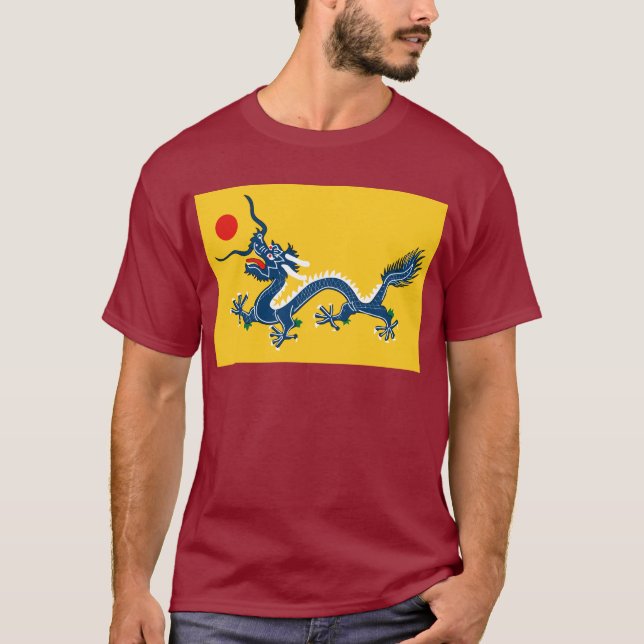 Qing-Dynastie-Flagge T-Shirt (Vorderseite)