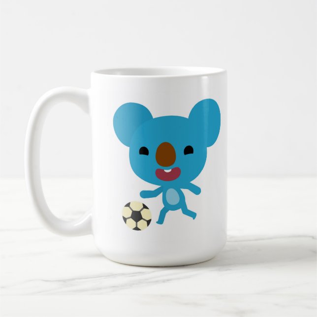 Qkids Koby Fußball/Diamant-Tasse Kaffeetasse (Links)
