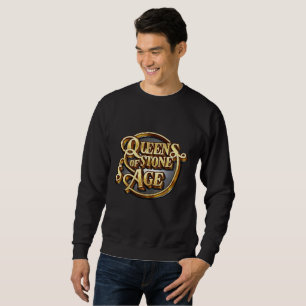 QOTSA Herren Schwarzes Einfaches Sweatshirt 2024