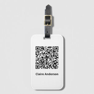 QR-Abzeichen Gepäckanhänger