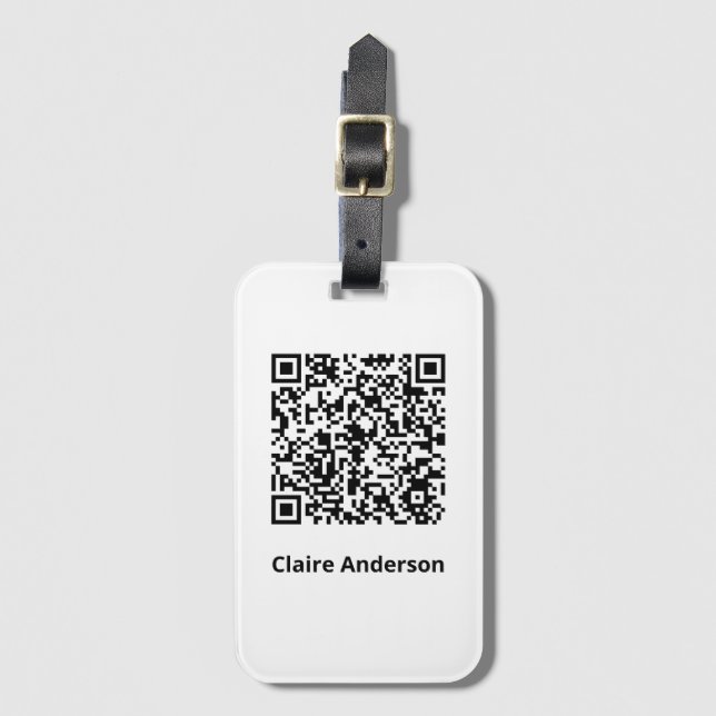 QR-Abzeichen Gepäckanhänger (Vorderseite Vertikal)