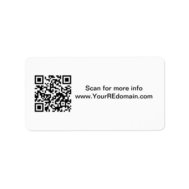 QR-Adressenaufkleber Adressaufkleber (Vorne)