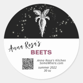 ~* QR AP30 BIETS DEHYDRATED CANNING - FREEZE RUNDER AUFKLEBER