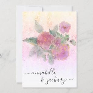 *~* QR AR12 Floral Damask UAWG Wedding Invita Einladung