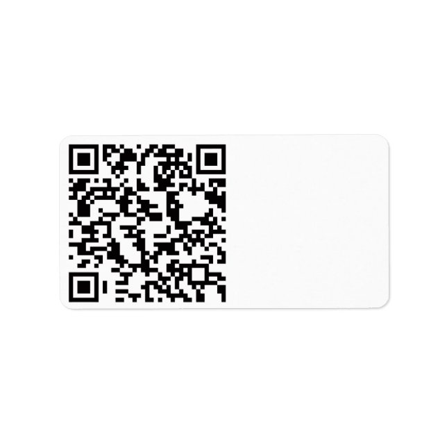 QR-Bar scannbar Adressaufkleber (Vorne)