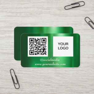 QR-Beruflich-Metallic Visitenkarte