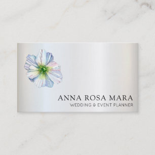 *~* QR Blume Regenbogen Weißer Anemone Bläsernblüt Visitenkarte