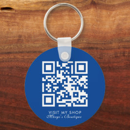 QR-Boutique für Social Media Business-Logos Schlüsselanhänger